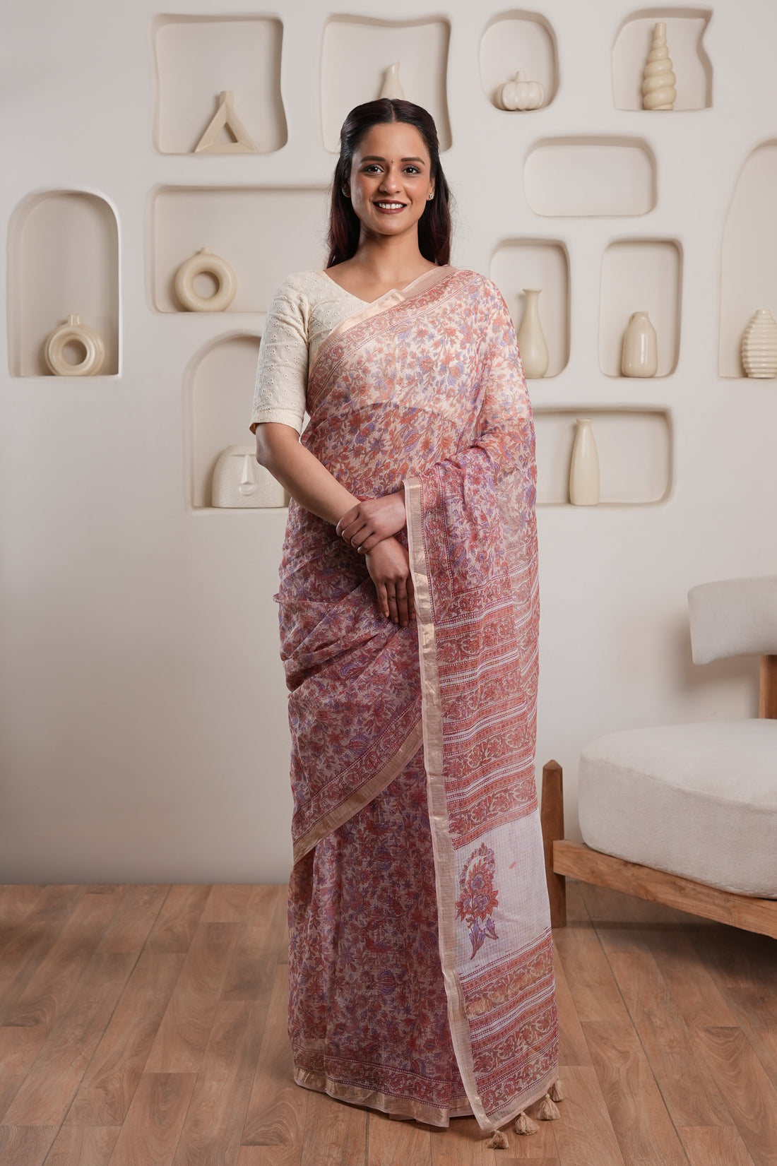 Kanak | GI tag-certified Handblock Print Saree