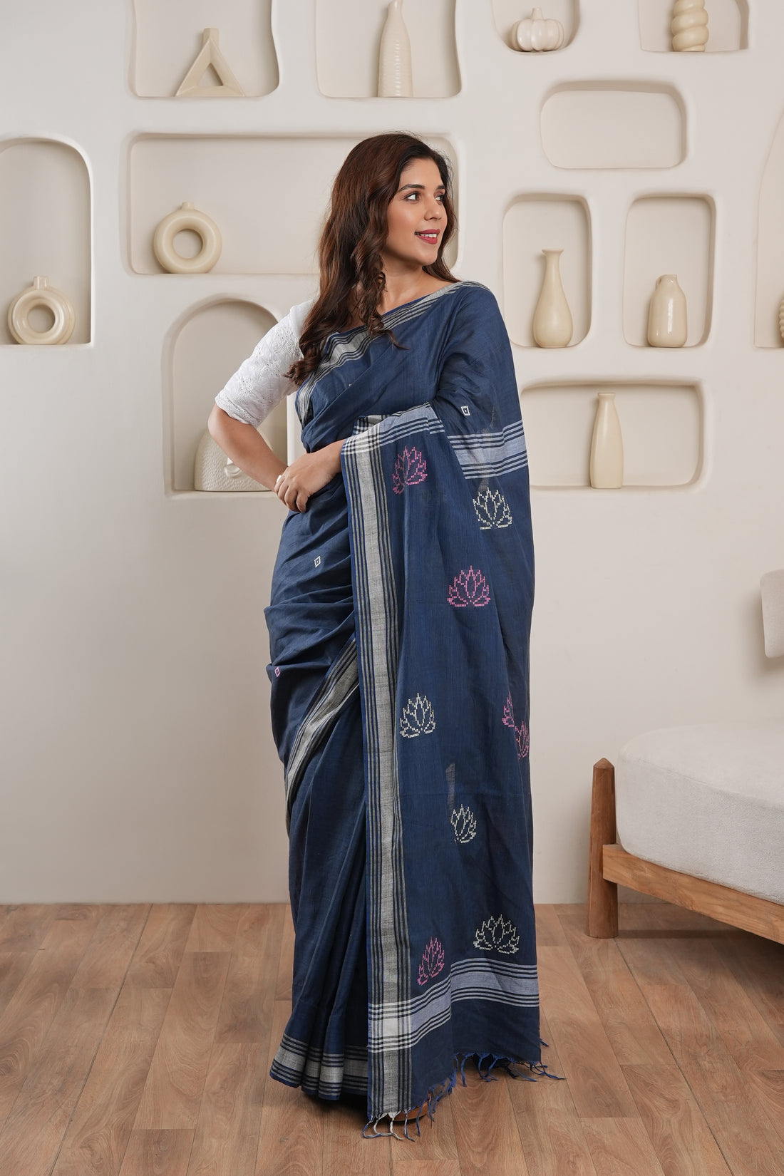 Rigya | Handloom certified Baavan Boota saree