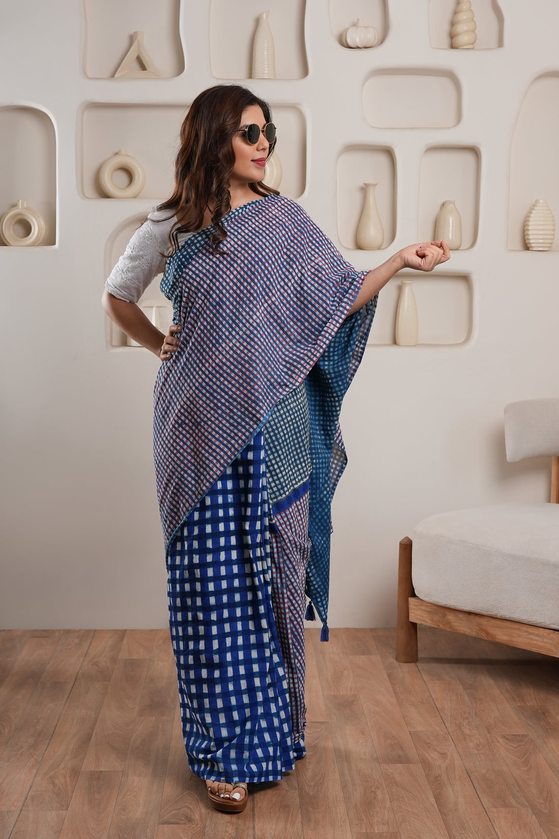 Madhu | GI tag-certified Handblock Print Saree