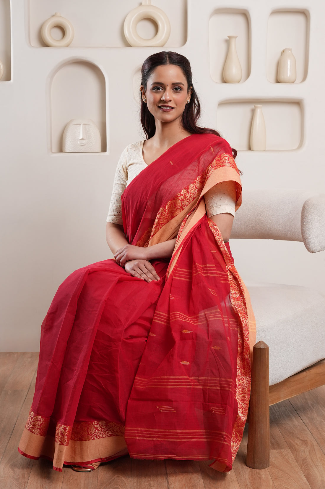 Kadambari | Handloom certified Tangail saree