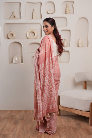 Baarish | GI tag-certified Handblock Print Saree