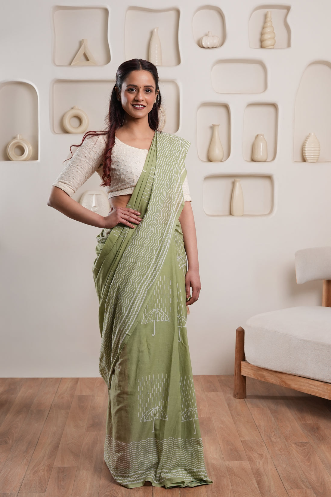 Saawan | GI tag-certified Handblock Print Saree