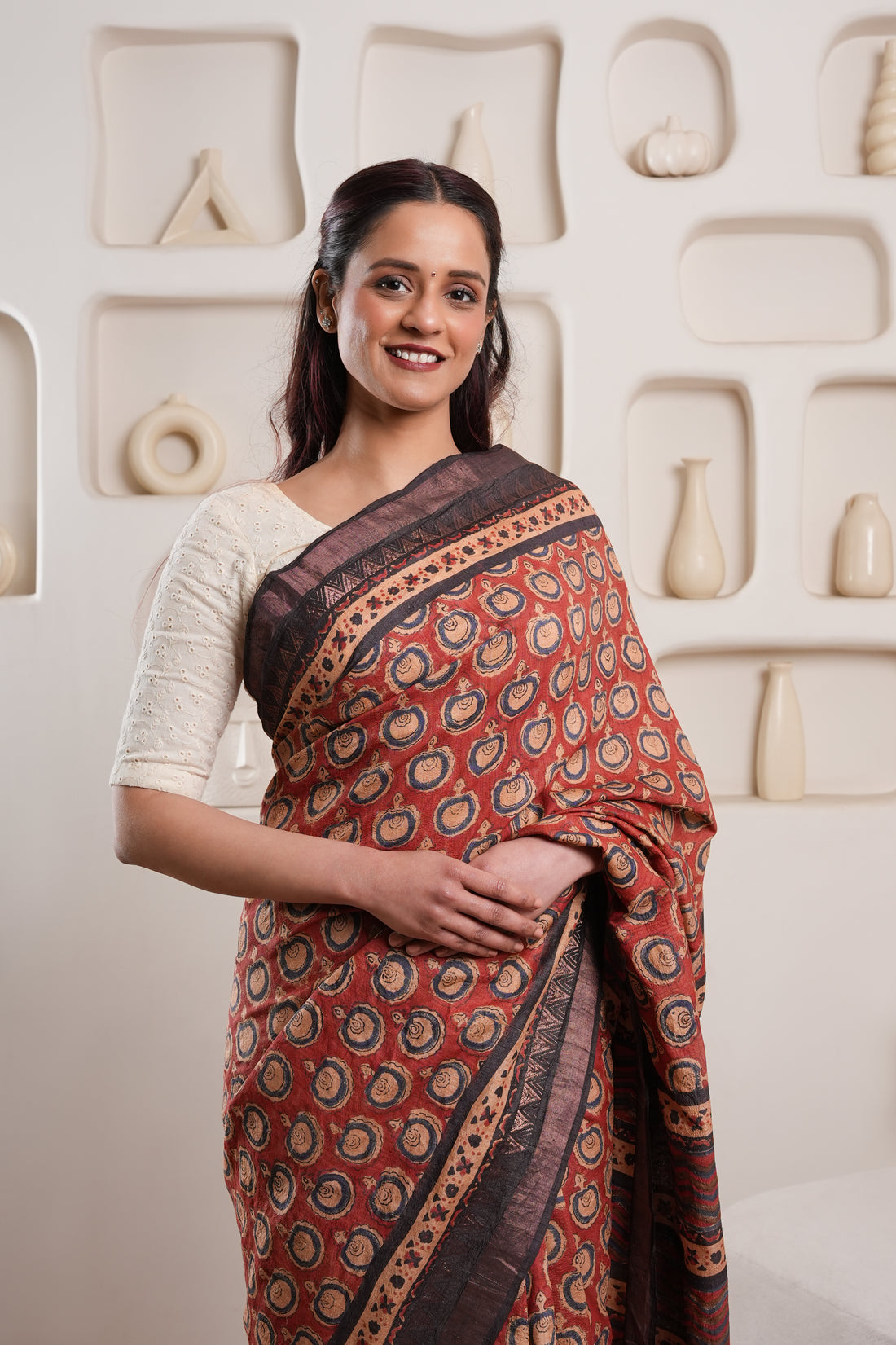 Noorja | GI tag-certified Handblock Print Saree