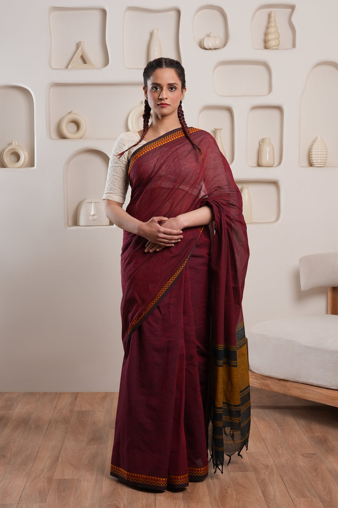Anwesha | Handloom certified Dhaniakhali saree