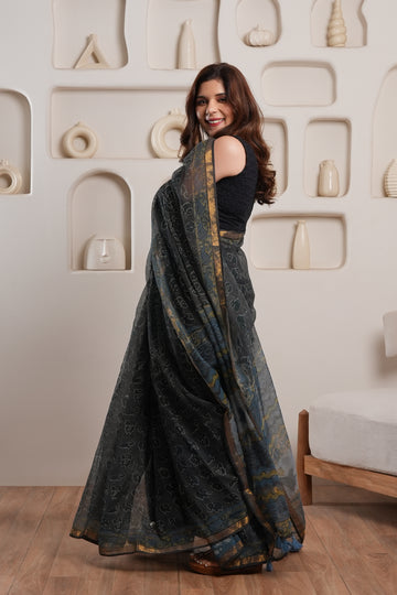 Swati | GI tag-certified Handblock Print Saree