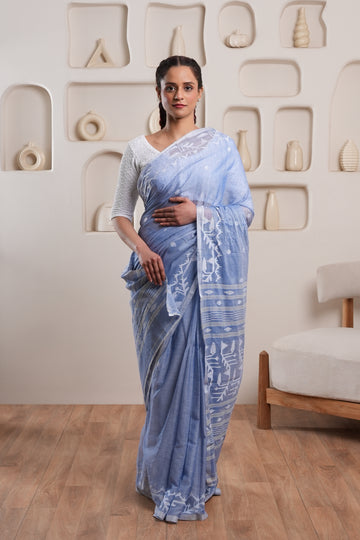 Janaki | Handloom certified Jamdani saree