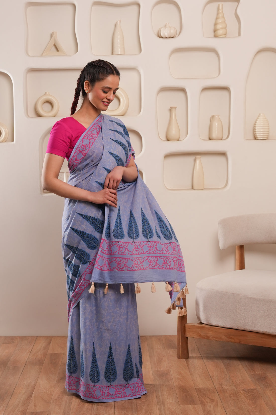 Rajrani | GI tag-certified Handblock Print Saree