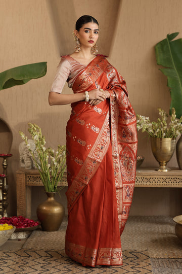 Debolina | Silk certified Swarnachari saree