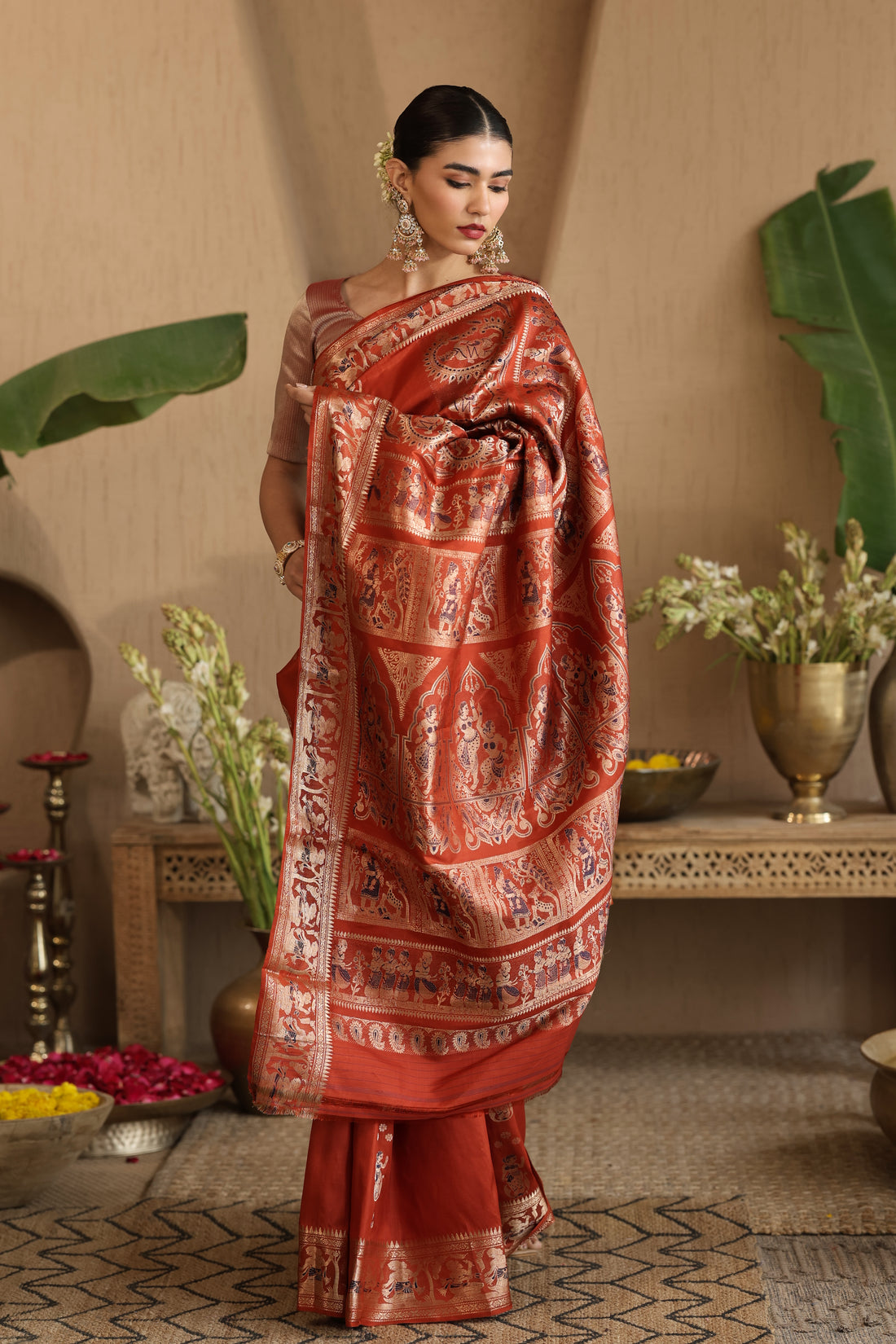 Debolina | Silk certified Swarnachari saree