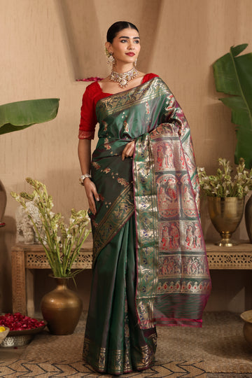 Nandini | Silk certified Swarnachari saree