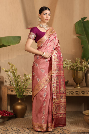 Usha | Silk and Handloom certified Baluchari saree