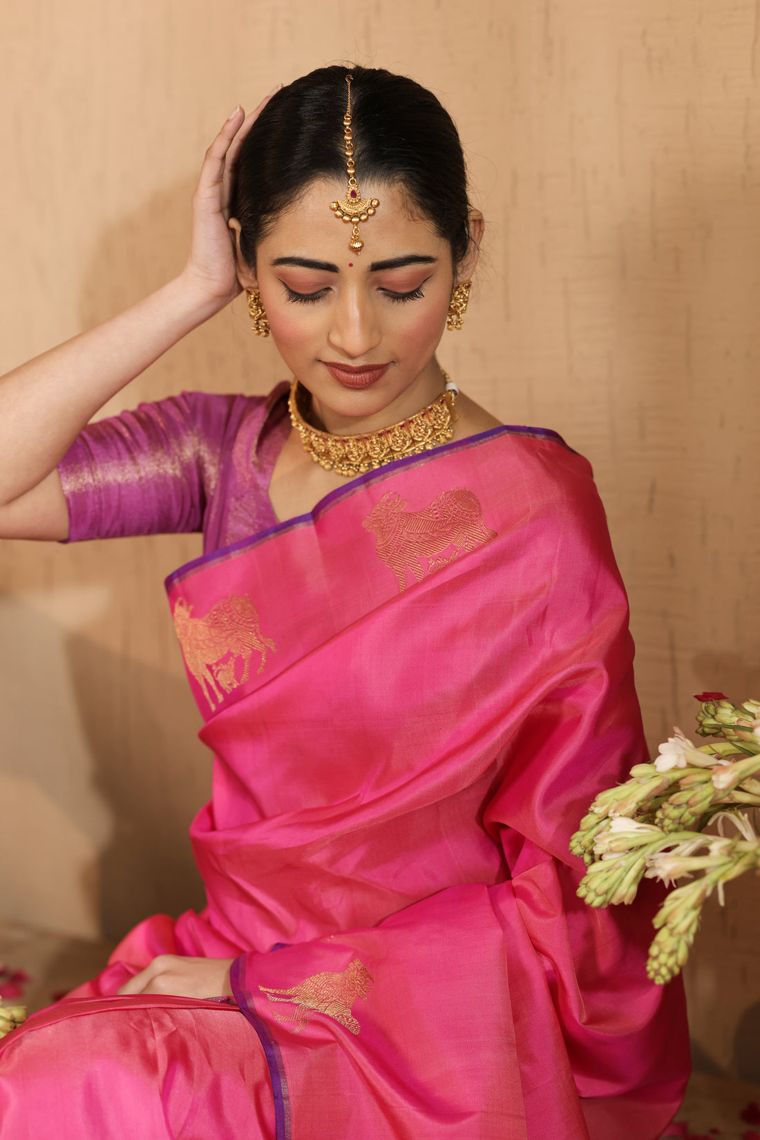 Mrinalini | Slik and Zari certified Kanjivaram saree