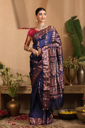 Krishnakali | Silk certified Swarnachari saree