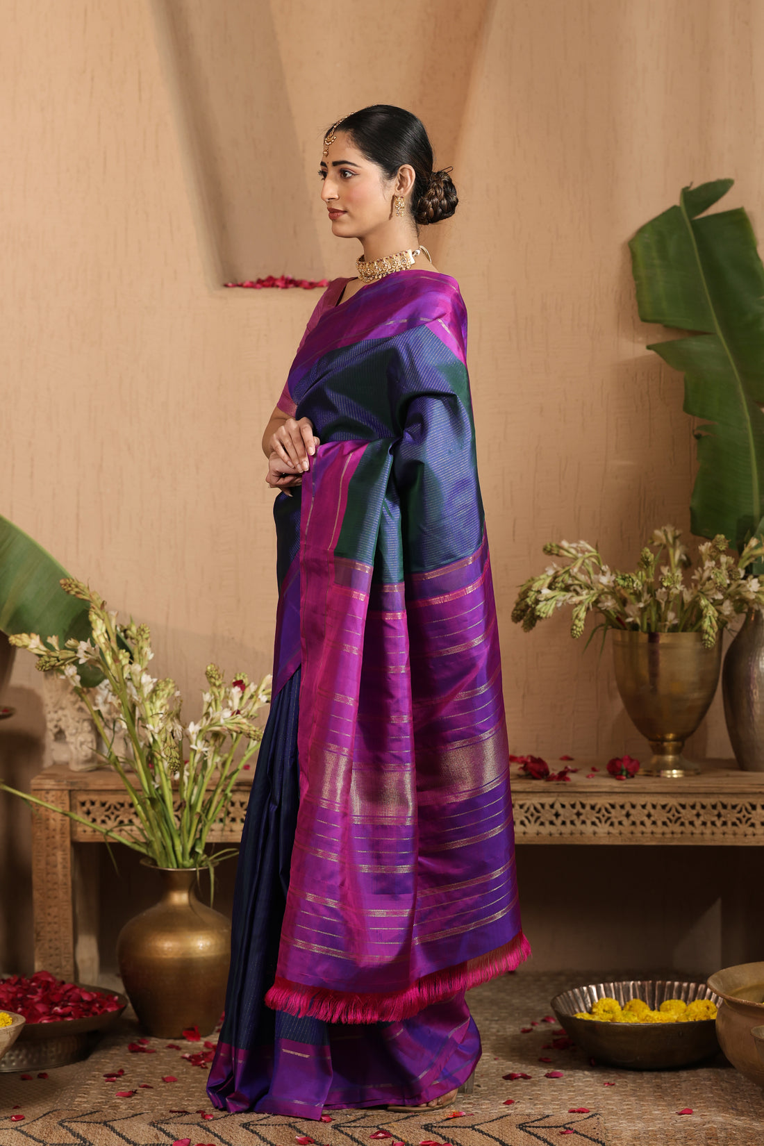 Mayuri | Silk and Zari certified Kanjivaram saree