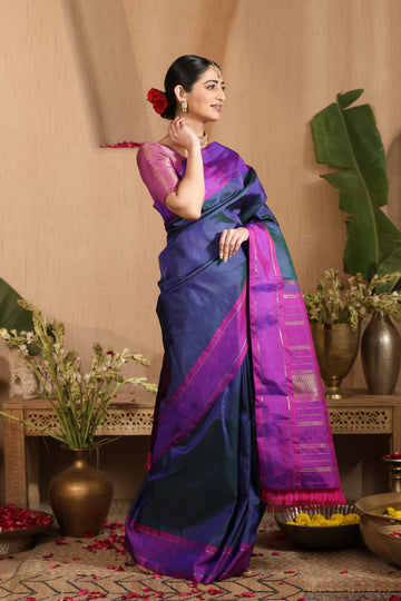 Mayuri | Silk and Zari certified Kanjivaram saree