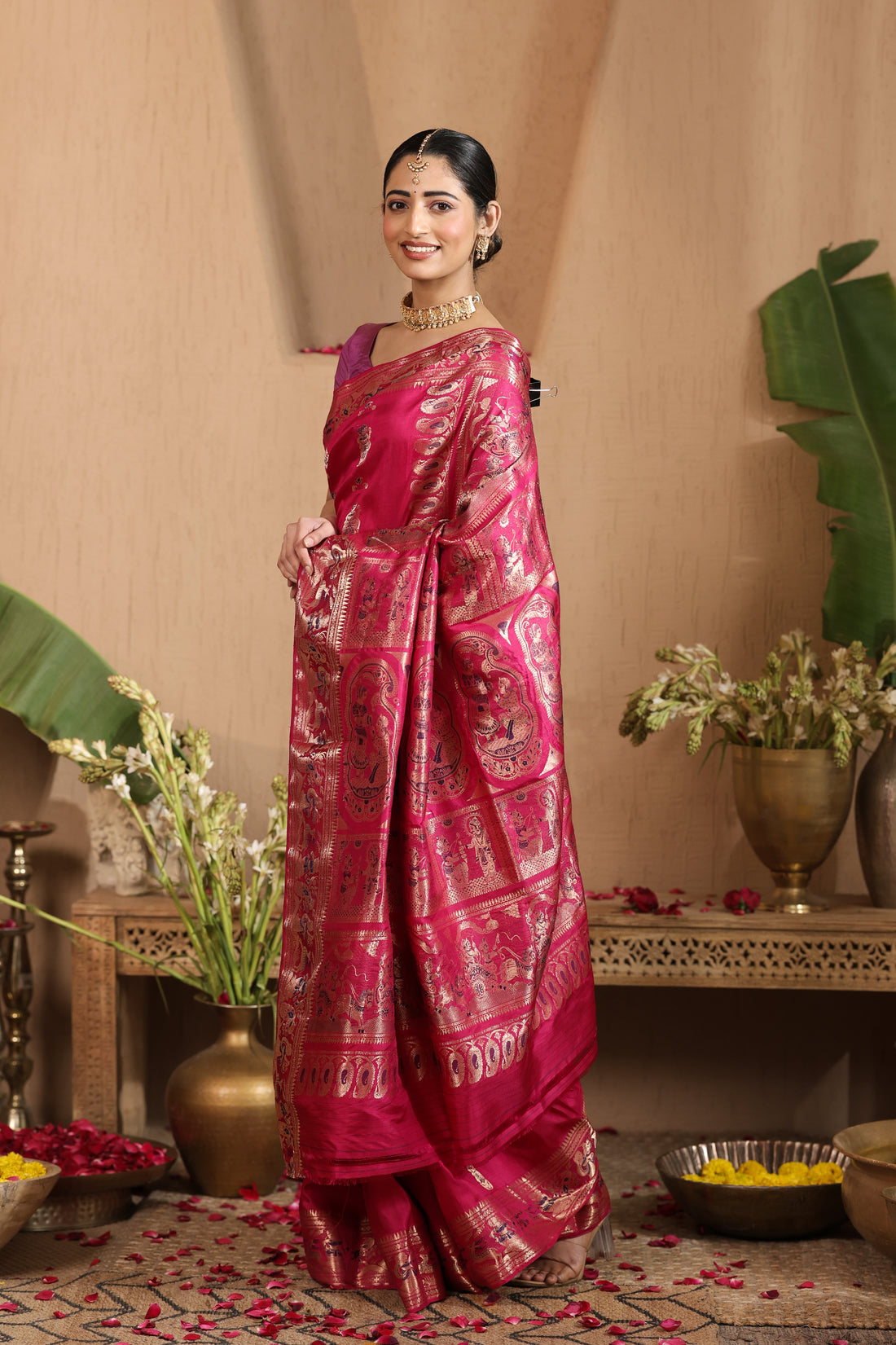 Paromita | Silk certified Swarnachari saree