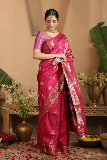 Paromita | Silk certified Swarnachari saree