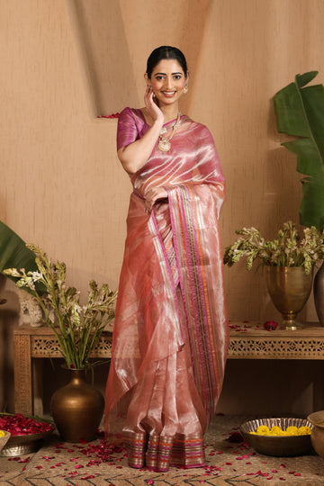 Gulab | Silk and Handloom certified Banarasi saree