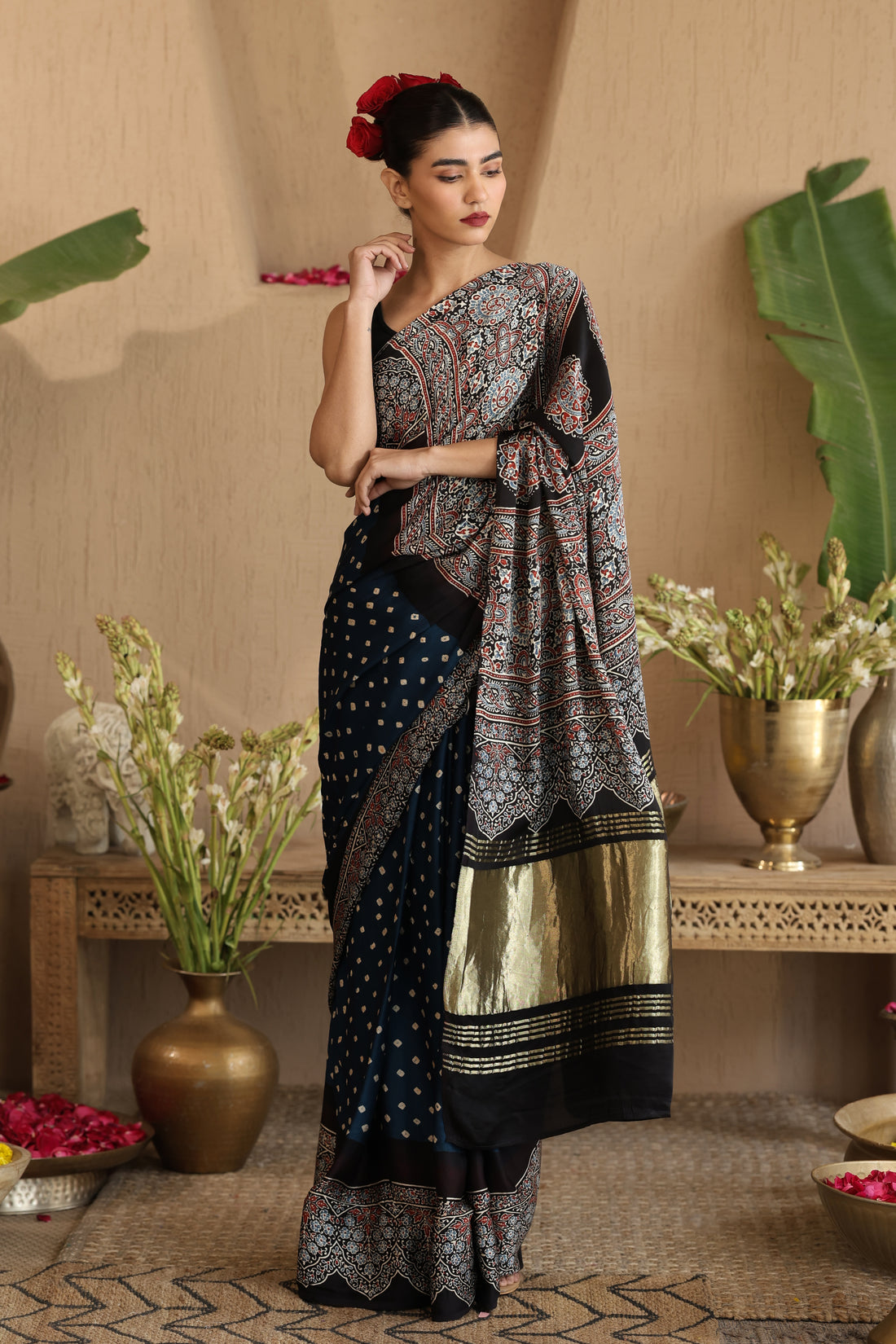 Falak | GI tag-certified Ajrak Saree