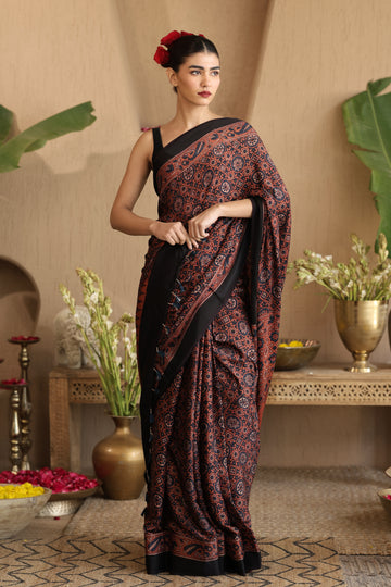 Gulzaar | GI tag-certified Ajrak Saree