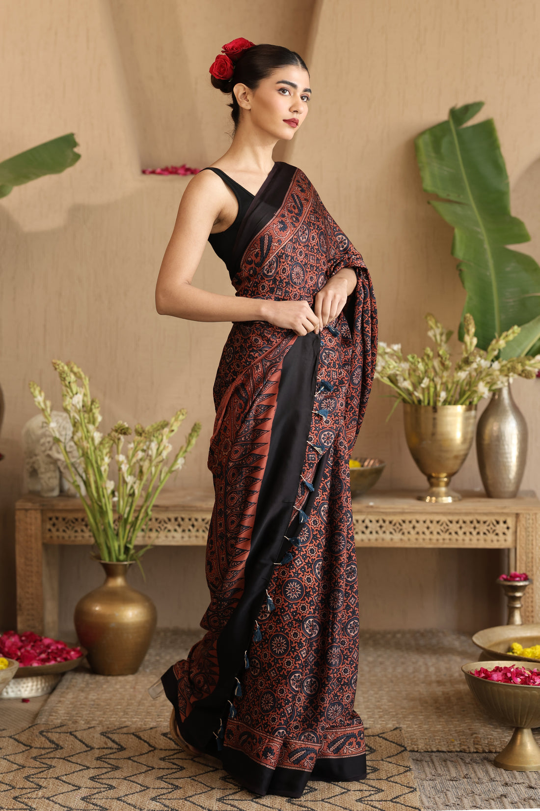 Gulzaar | GI tag-certified Ajrak Saree