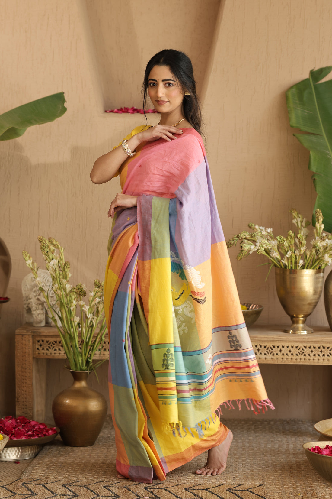 Ruprekha | Handloom certified Baavan Boota saree