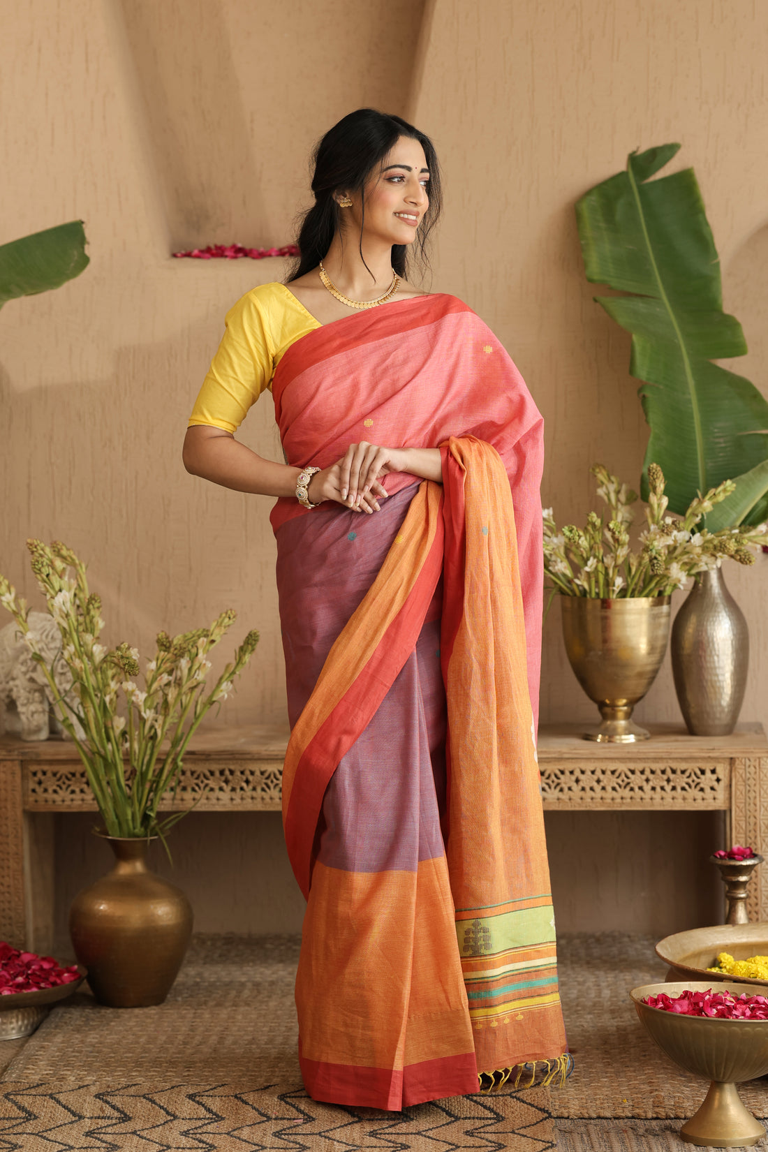 Varnika | Handloom certified Baavan Boota saree