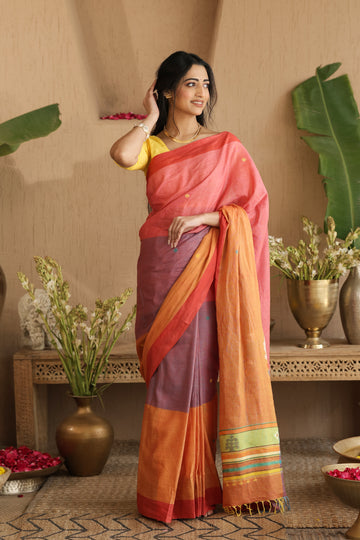 Varnika | Handloom certified Baavan Boota saree